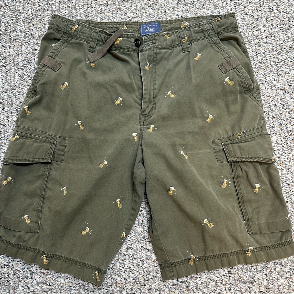 Bass Pro Shops Men's Cargo Shorts in Olive with Embroidery